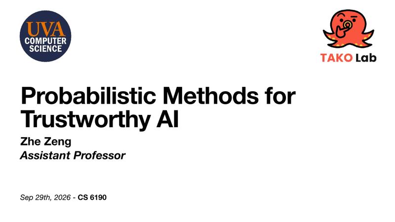 Probabilistic Methods for Trustworthy AI